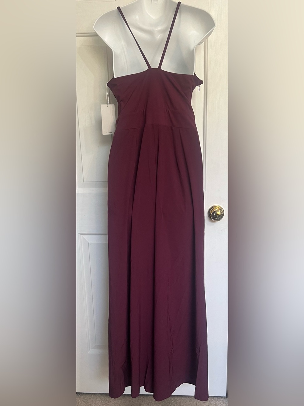 HALARA Women's Burgundy Romper/Jumpsuit Sz Medium Petite NWT - Picture 3 of 12